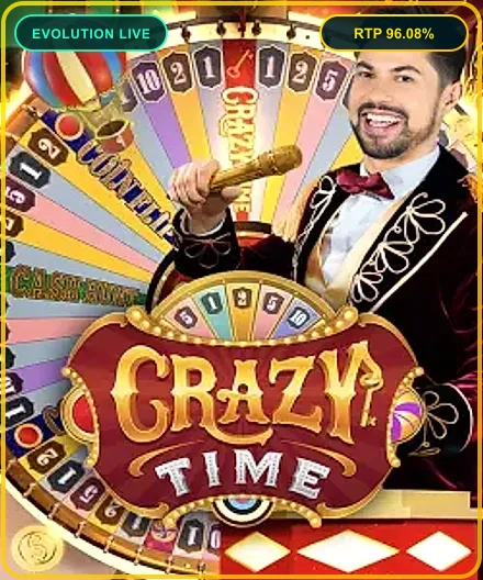 Evolution Crazy Time Live Game Show at CV66